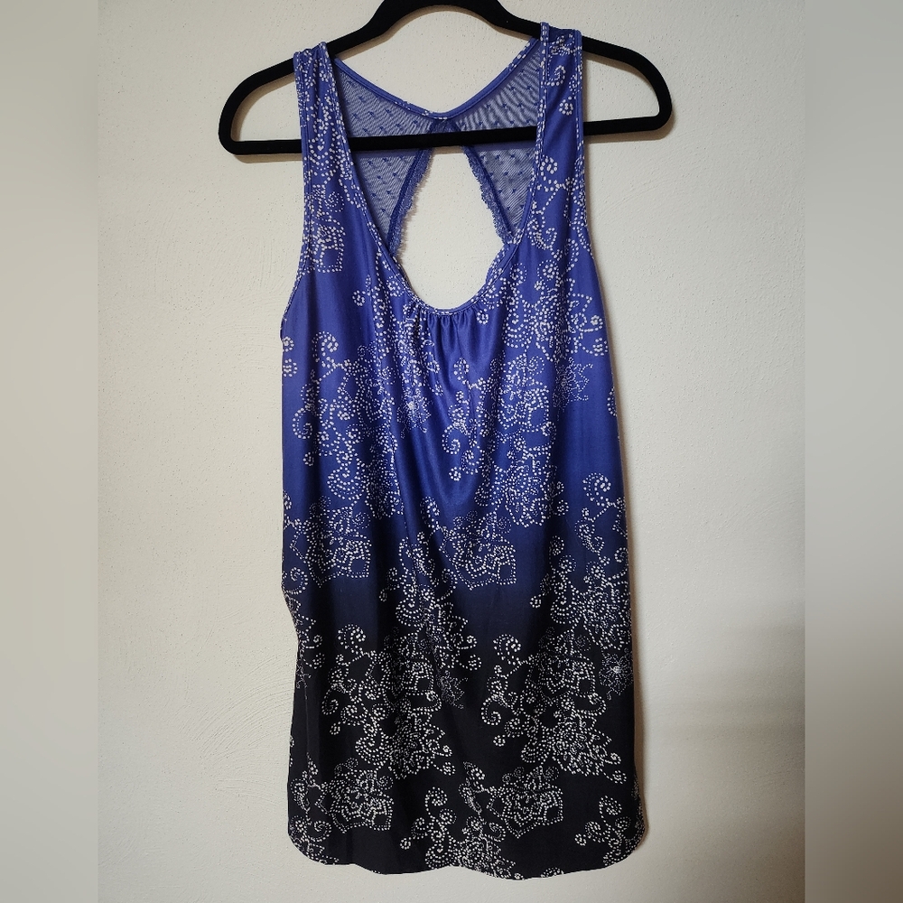 Apt. 9 Blue and White Nightgown With Cutout Size XL